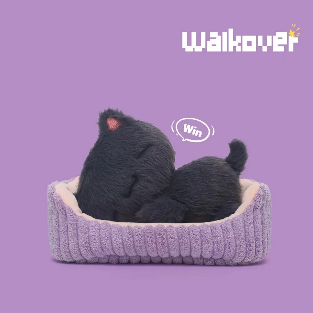 

Stuffed Animal Lying Capybara Cuddly Plushie Home Decoration Black Cat Plush With Nest Cartoon Lying Kitten Dog Boys Girls