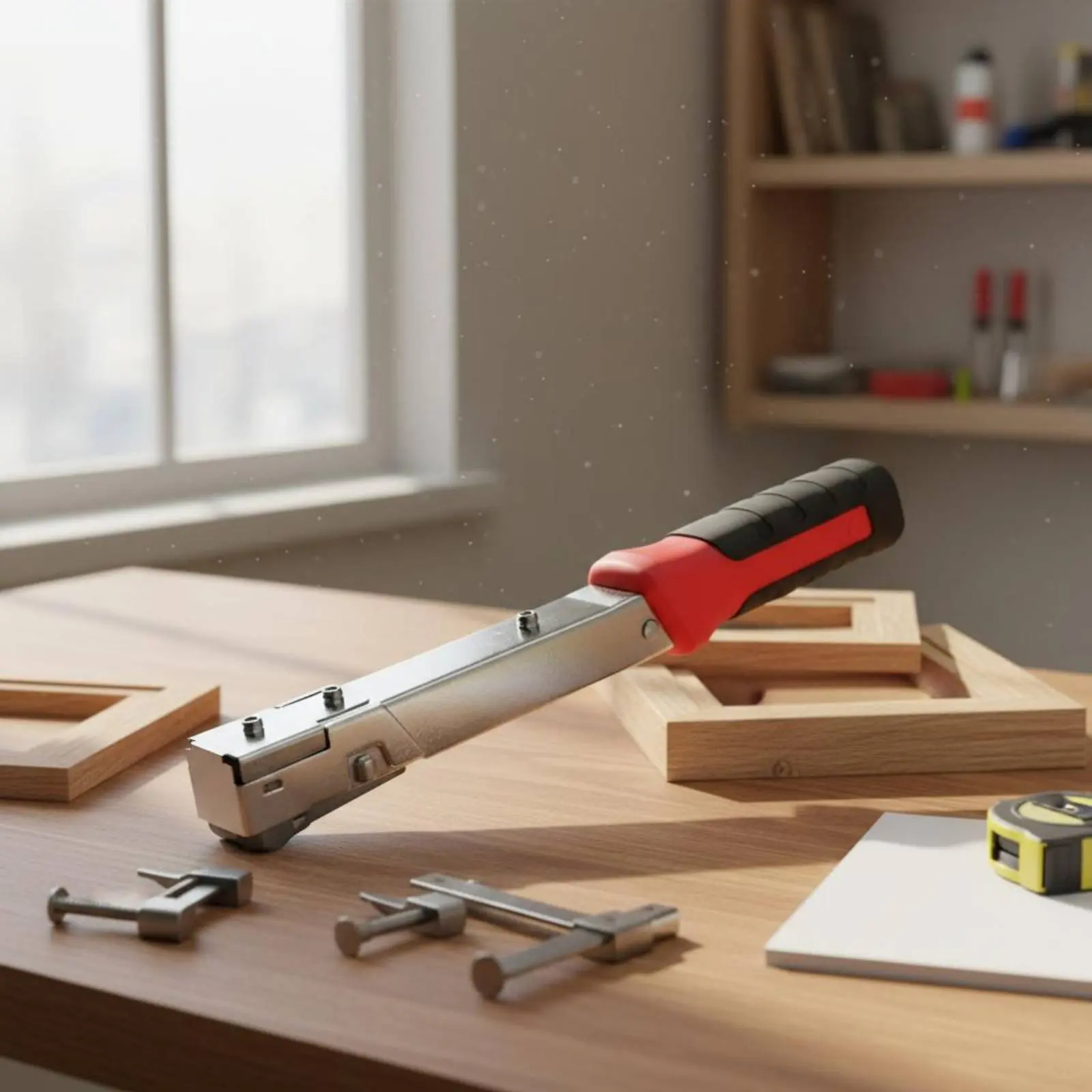 Frame Nailer Easy to Use Hammer Tacker Picture Frame Stapler Heavy Duty Manual Brad Nailer Nailer Long-Lasting for Woodworking