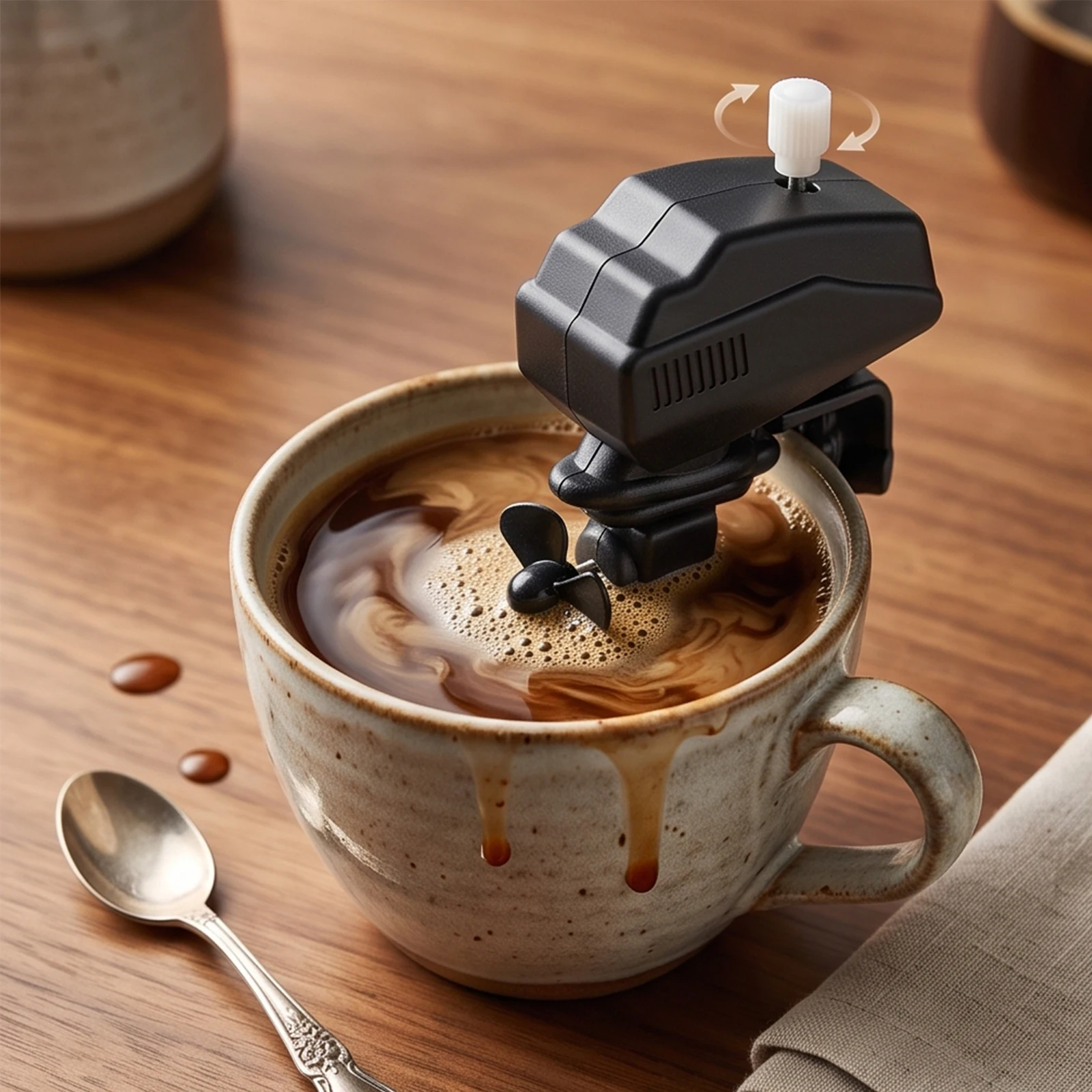 10 Pcs Marine Engine Coffees Mixer Mini Drink Stirrer Gadget Small Electric Drink Mixing Gadget for Home Office