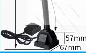 High brightness LED machine tool work light 9W/220Vswitch magnetic seat 500mm