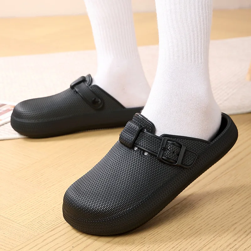 

Evshine мужские садовые тапочки домашняя кухонная обувь удобные тапочки для рыбалки мужские сабо сандалии с регулируемой пряжкой мужские тапочки