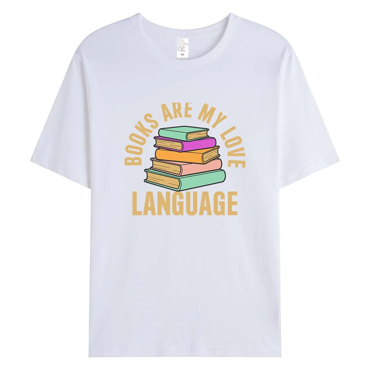 Literary Themed Women's T-Shirt Book Lover Gift Cotton Tee Reading Quote Print Short Sleeve Comfortable Daily Wear