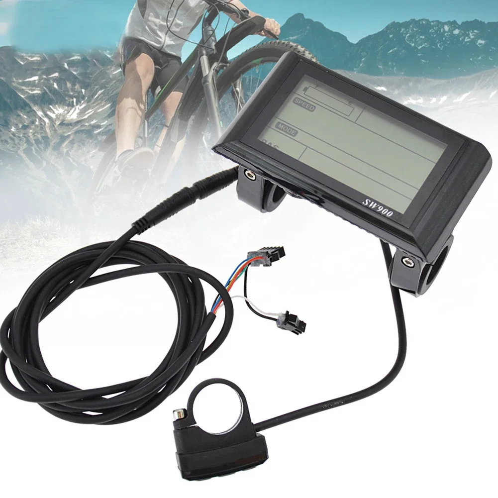 

SW900 LCD Display for Electric Bicycle Control Monitors Voltage Levels and Provides Essential Riding Information