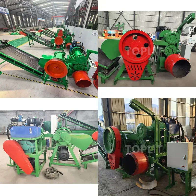 CE Certificate High Quality Automatic Tire Strip & Lump Cutter Waste Tyre Cutting Machines Tire Recycling Equipment