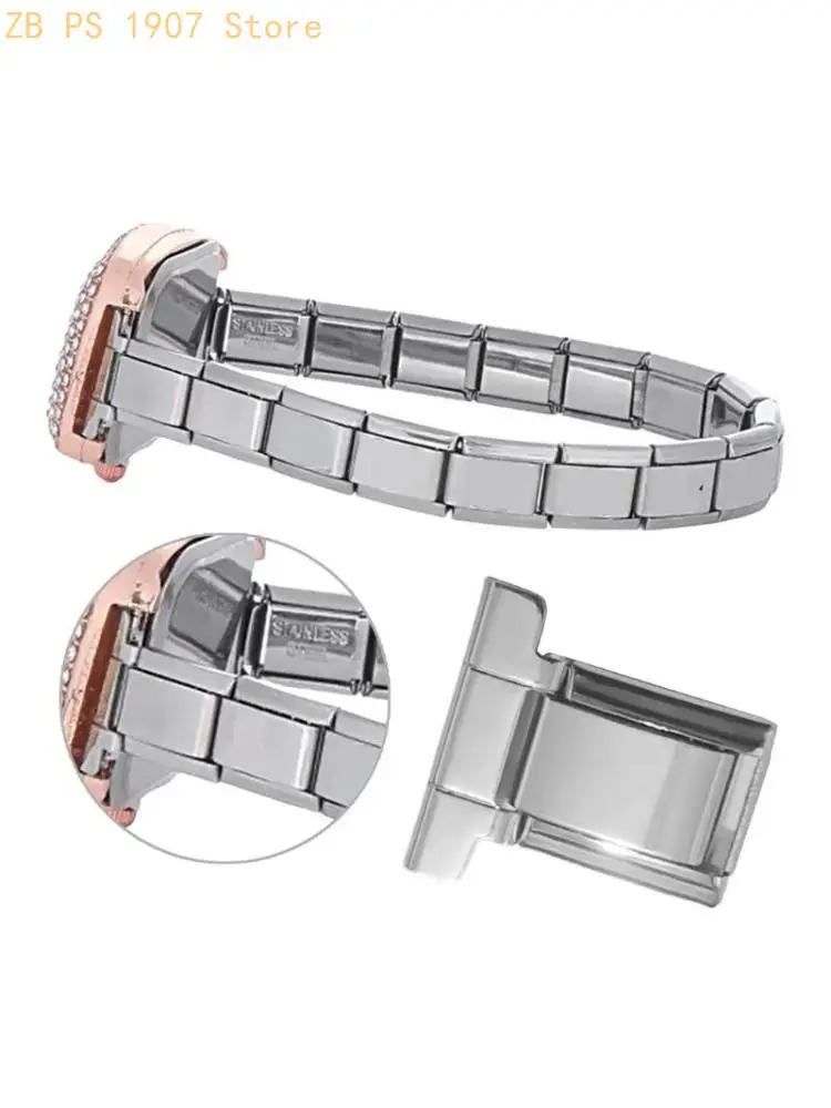 Italian Watch Band Attachment Stainless Steel Texture Suitable for Watch Bands 55KA