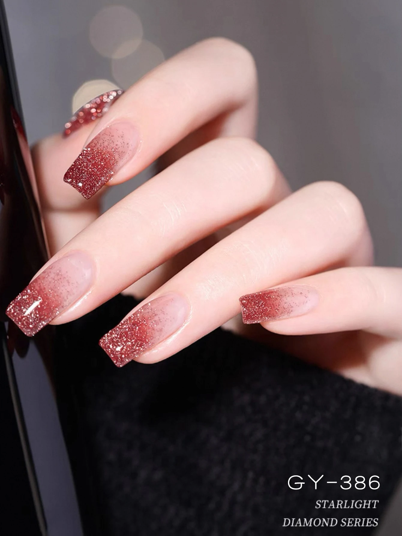 1-12 Uds. Esmalte de uñas de Gel de diamante Starlight 2025 esmalte de uñas con purpurina roja esmalte de uñas plateado más vendido uñas de otoño e invierno