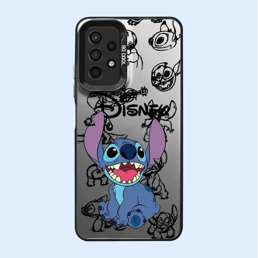 Lovely Disney Caroon Stitch Phone Case for Samsung A55 A33 A25 A54 A22 A53 5G A72 A21s A32 A35 A51 A52s Shockproof Shell Cover