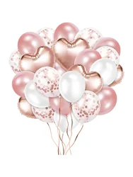 48PCS Pink White Love Balloon Set is suitable for decorating wedding ceremonies, birthday parties, and graduation ceremonies