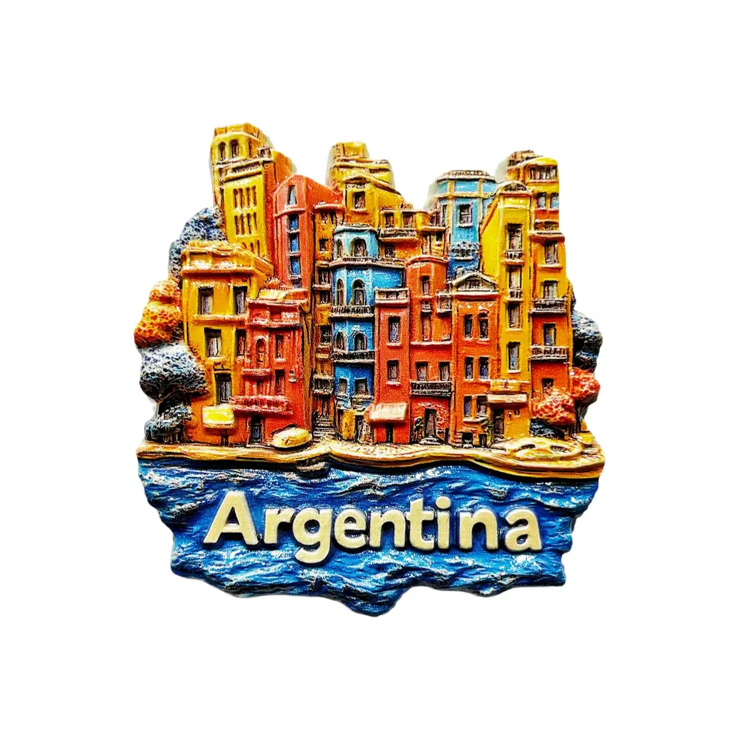 South America Argentina Boca District Moreno Glacier Iguazu Falls Tourist Souvenir Fridge Magnet