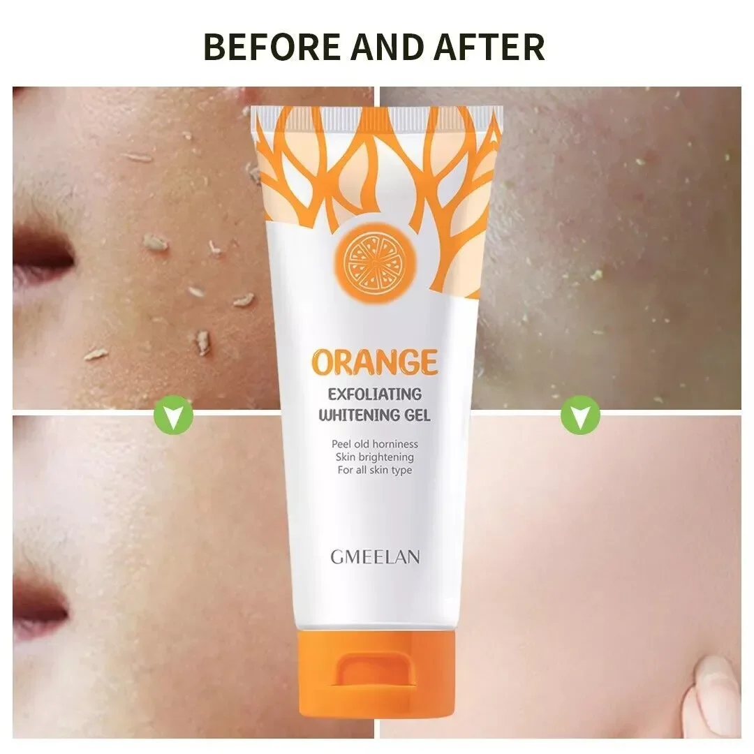 GMEELAN Combo Gluta Whitening Lazy Cream And Orange Exfoliating Gel Set