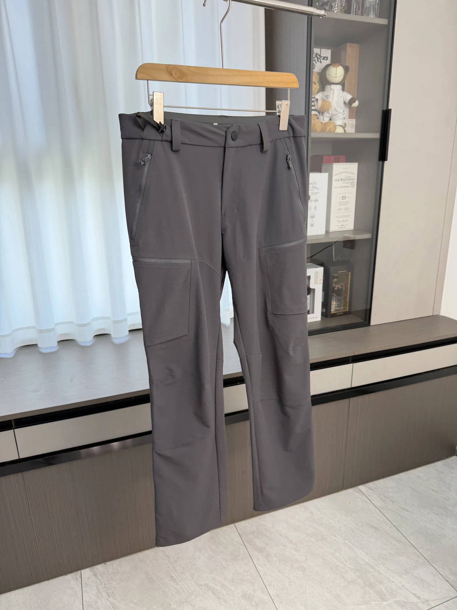 Outdoor Men's Softshell Windproof Waterproof Summer Sports Pants 3D Tailoring Casual Straight Leg Pants Quick Dry Function