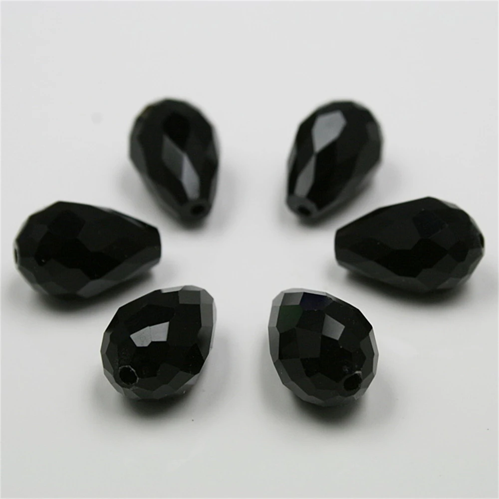 8x11MM/10X15MM 10pcs NiceBeads Water Drop Glass Crystal Beads Colorful For DIY Necklace Bracelat Jewelry Making