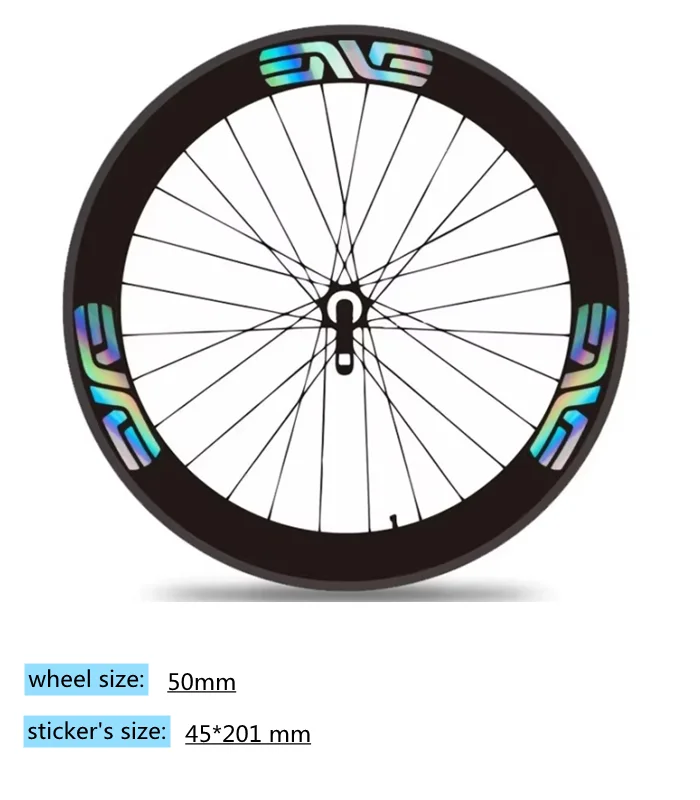 14 Stück/Set für Bogacha bei den Weltmeisterschaften ENVE SES Rennrad-Laufradaufkleber, Farbwechsel-Laufradsatz-Bemalung, 50 mm Höhe