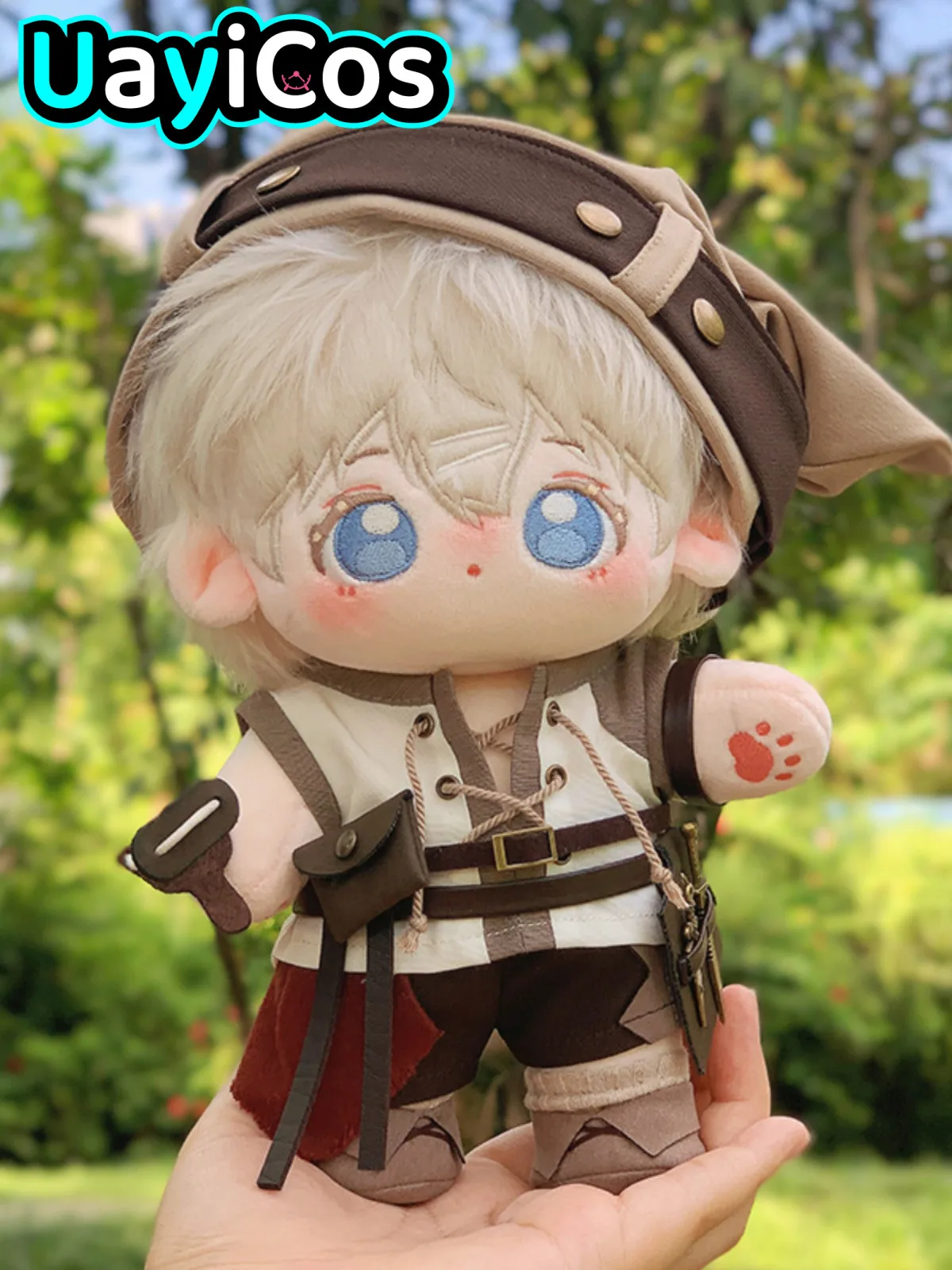 20cm Doll Clothes Song of the hunter Hunter Waistband Pants Hat Suit Stuffed 20cm Plushie Plush Doll Accessories Weapon Arm Ring