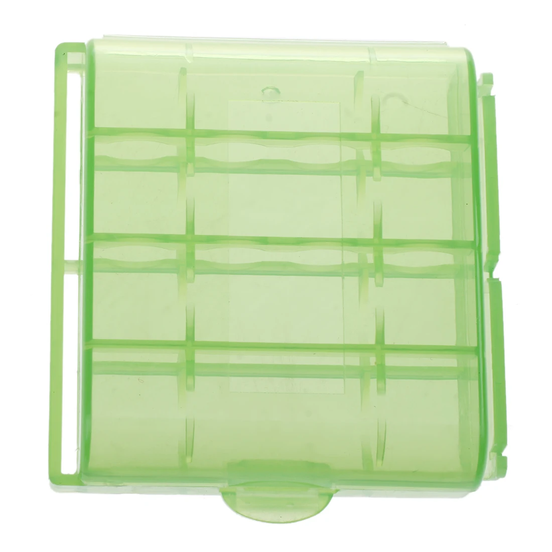 Pack of 4 PCS AA / AAA Battery Storage Hard Case Box-Green