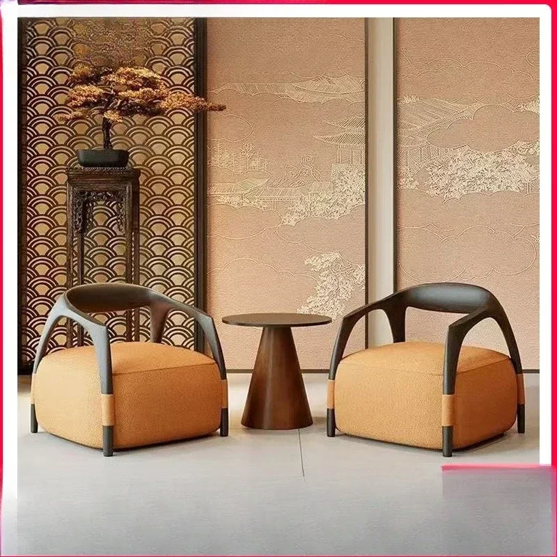 Medieval style, sales office negotiation table and chair combination, light luxury