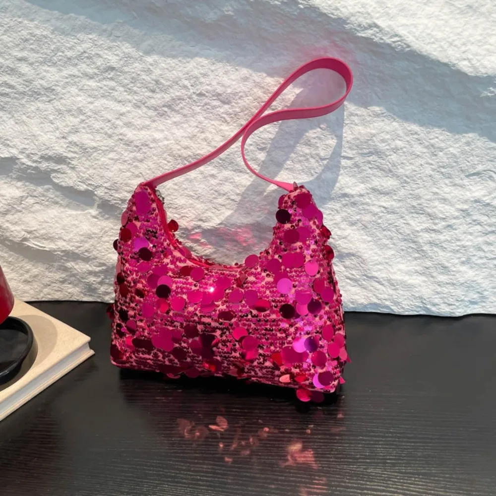 

Повседневная вечерняя банкетная сумка с блестками, большая вместительная сумка на молнии, однотонная квадратная вечерняя сумка на плечо