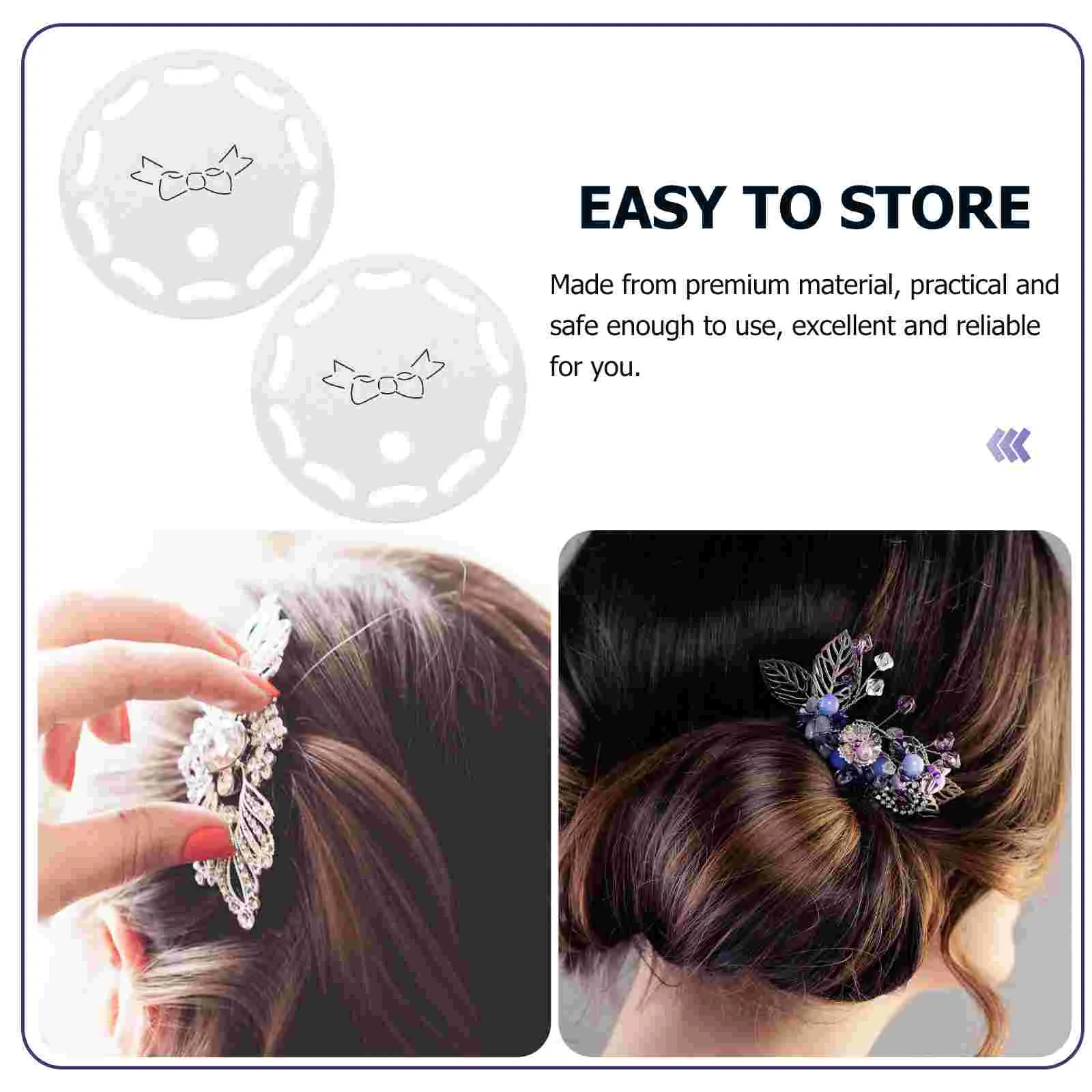 100 Sheets Hair Accessories Cardboard Bow Earrings Round for Barrettes Paper Cards Display Holder Clip