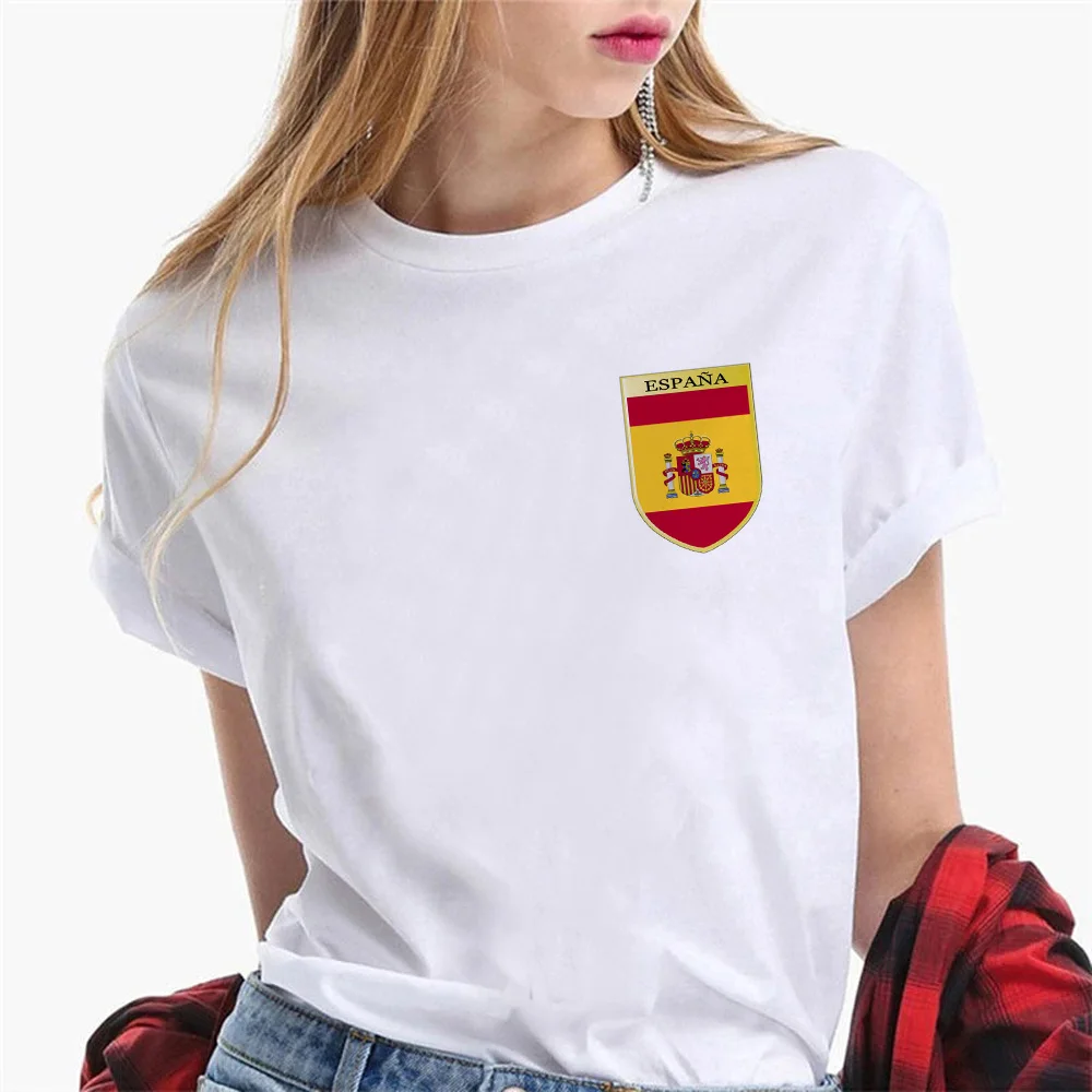 

National Flag t shirt women summer tshirt female streetwear y2k manga clothing