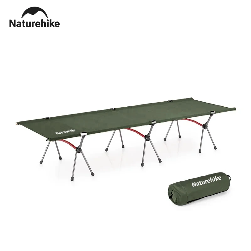 Naturehike Camping Cot Outdoor Portable Folding Bed Ultralight Tent Bed Camp Cot Single Tourist Bed Foldable Cot Hiking Travel