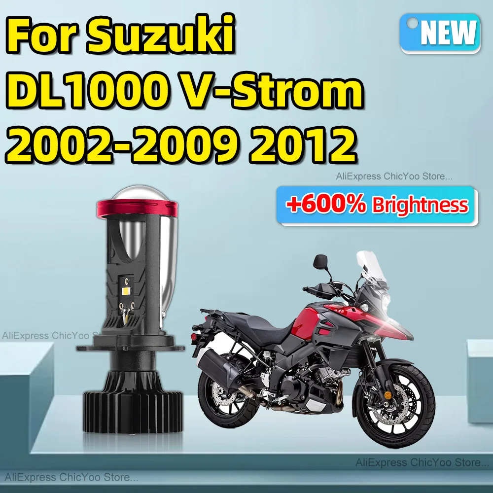 

Для Suzuki DL1000 V-открытый 2002-2009, 2012 мотоцикл отсечка дальнего и ближнего света мотоцикл H4 Проектор Объектив фары 6000K