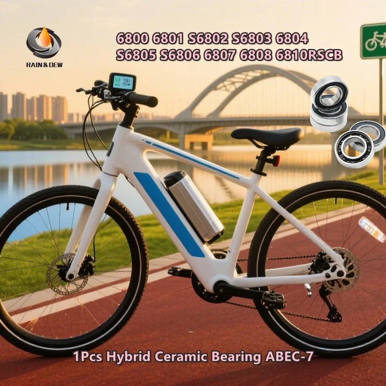 

1 шт. гибридный керамический подшипник ABEC-7 6800 6801 S6802 S6803 6804 S6805 S6806 6807 6808 6810RSCB