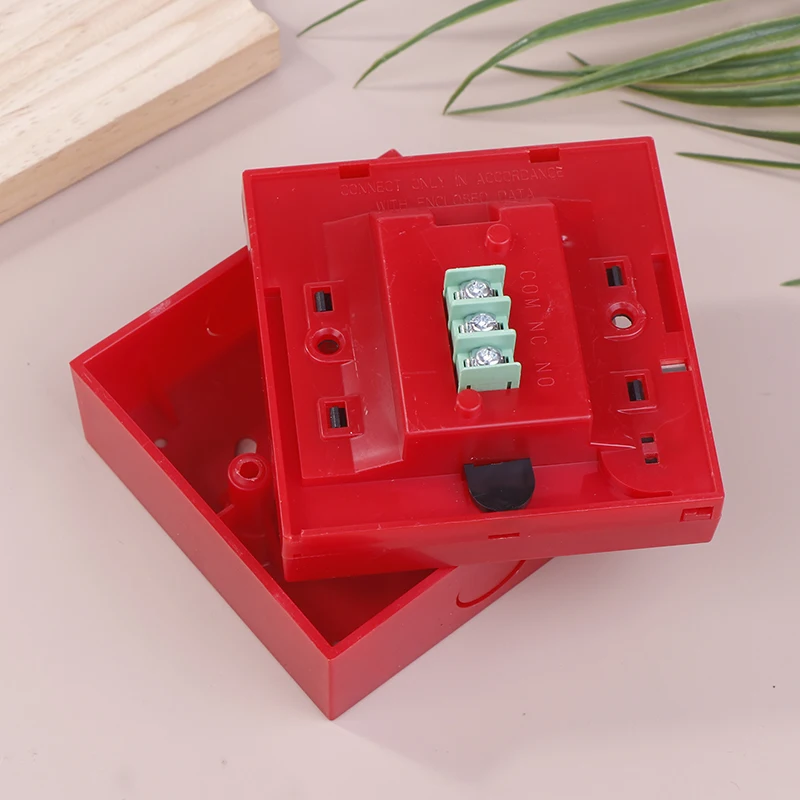 비상 문짝 유리 분리 스위치, 적색 화재 경보, 유리 분리 스위치