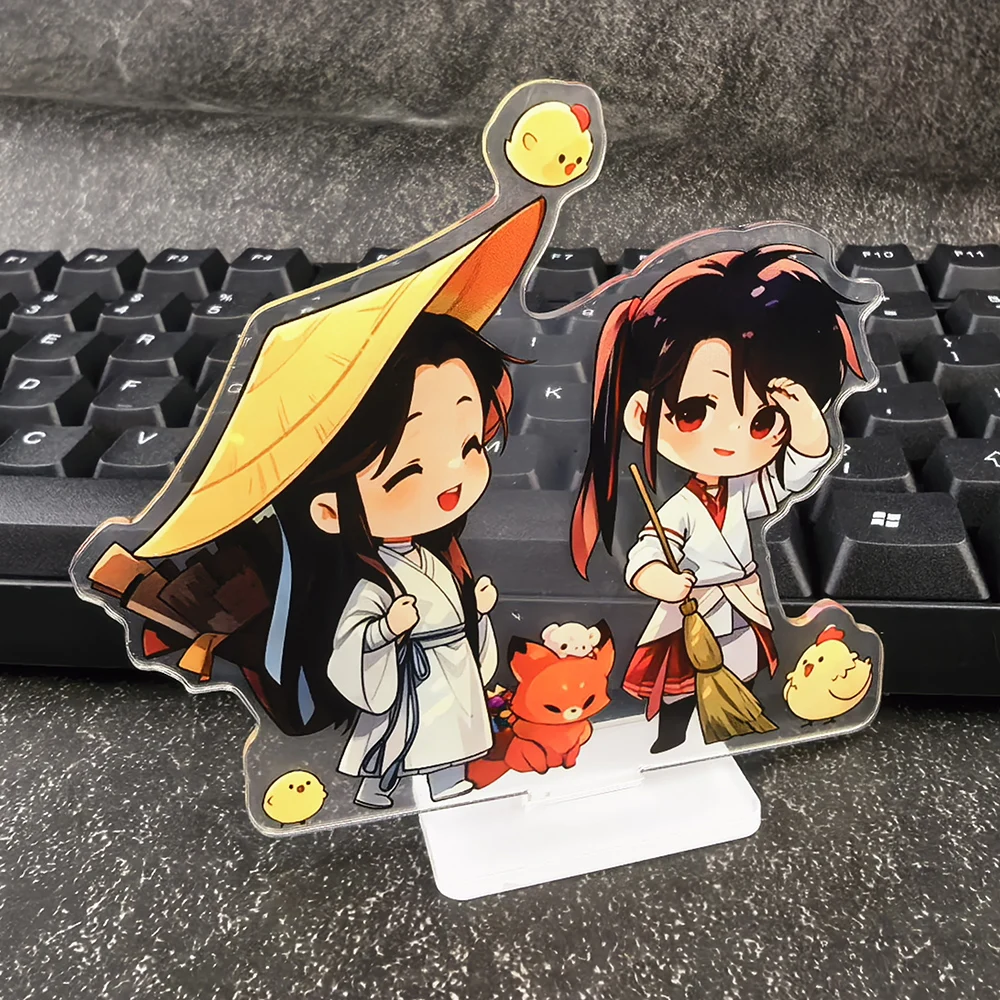 TGCF Hua Cheng Red Umbrella Acrylic Stand Heaven Official's Blessing Maple Leaf Desktop Ornament Collectible Decor Gift for Fans