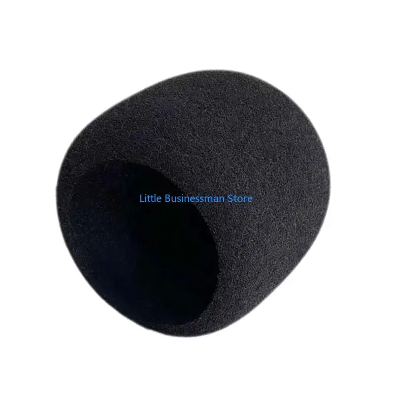 Aufsteckbare Mikrofon-Schaumstoffabdeckung für Seiren V3Mini, schwarze Windschutzscheibenhülle für Aufnahmen M76A – Detail 2