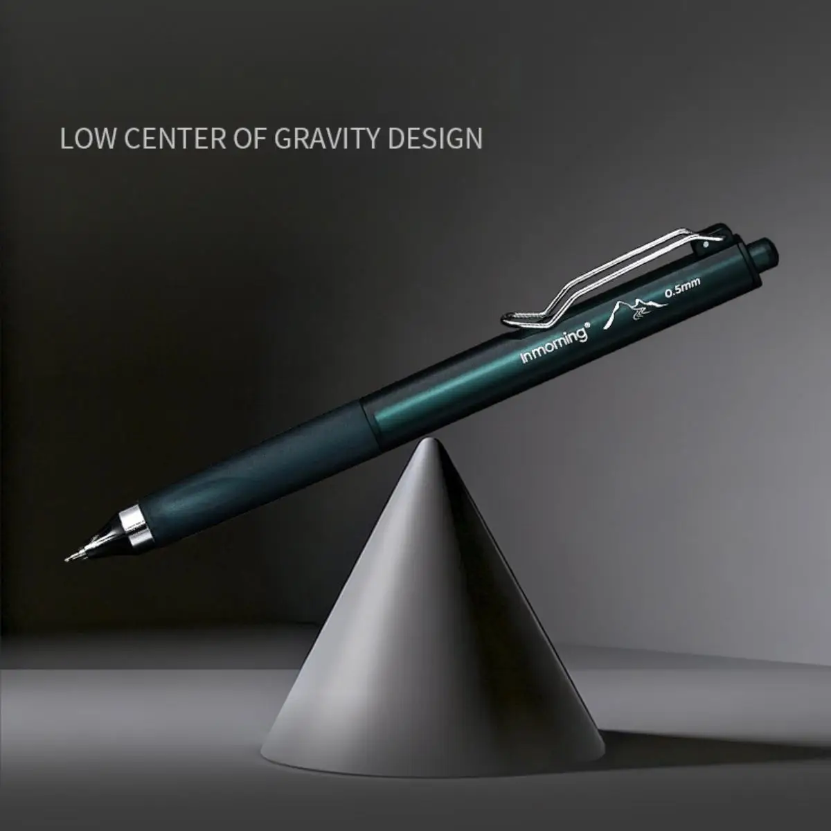 Pack of 3, Random Color Selection, Dark Black Gel Pens with a Stylish Business Design, Low Center of Gravity, Good Grip, Quick-Drying Ink, Ideal for Project and Office Note-Taking