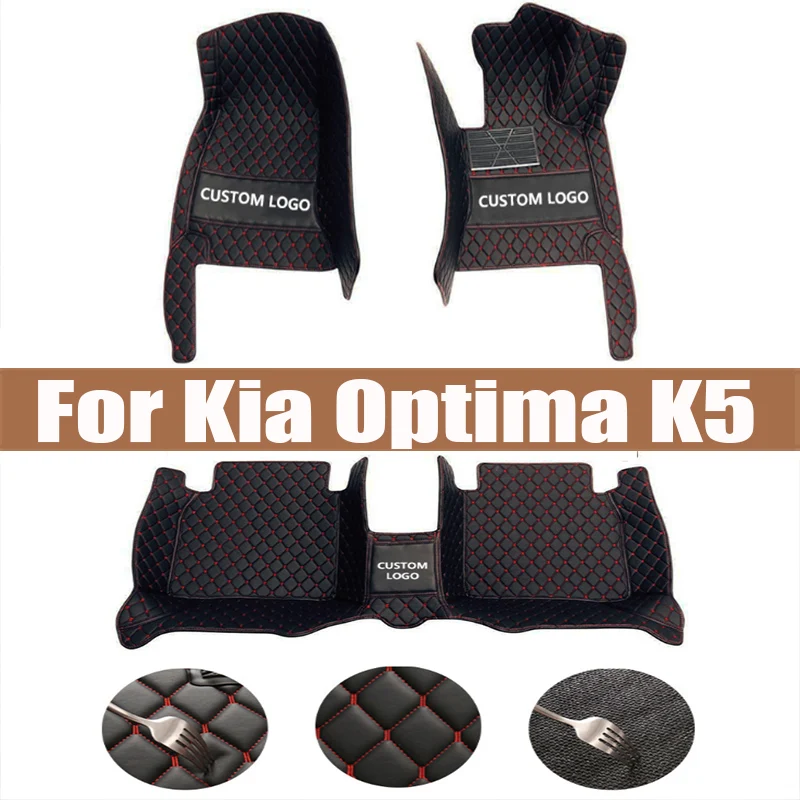 

100% Fit Custom Made Leather Car Floor Mats For Kia Optima K5 DL3 2011 2012 2013 2014 2015 Carpet Rugs Foot Pads Accessories