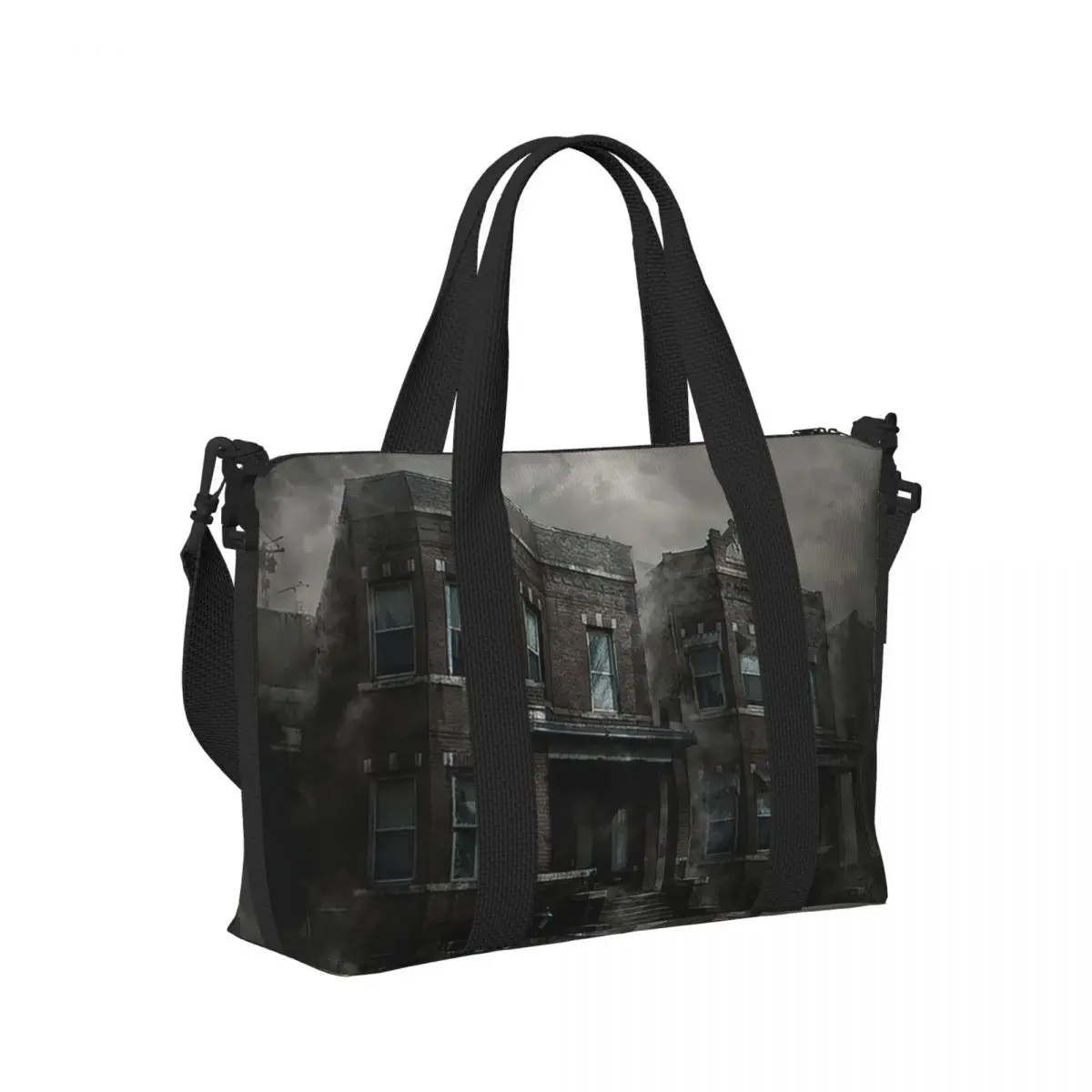 

Silent Hill Remake Location Streets Beach Travel Bag Large Capacity Tote Bags for Gym Sport Women Shopping Duffle Shoulder Bag
