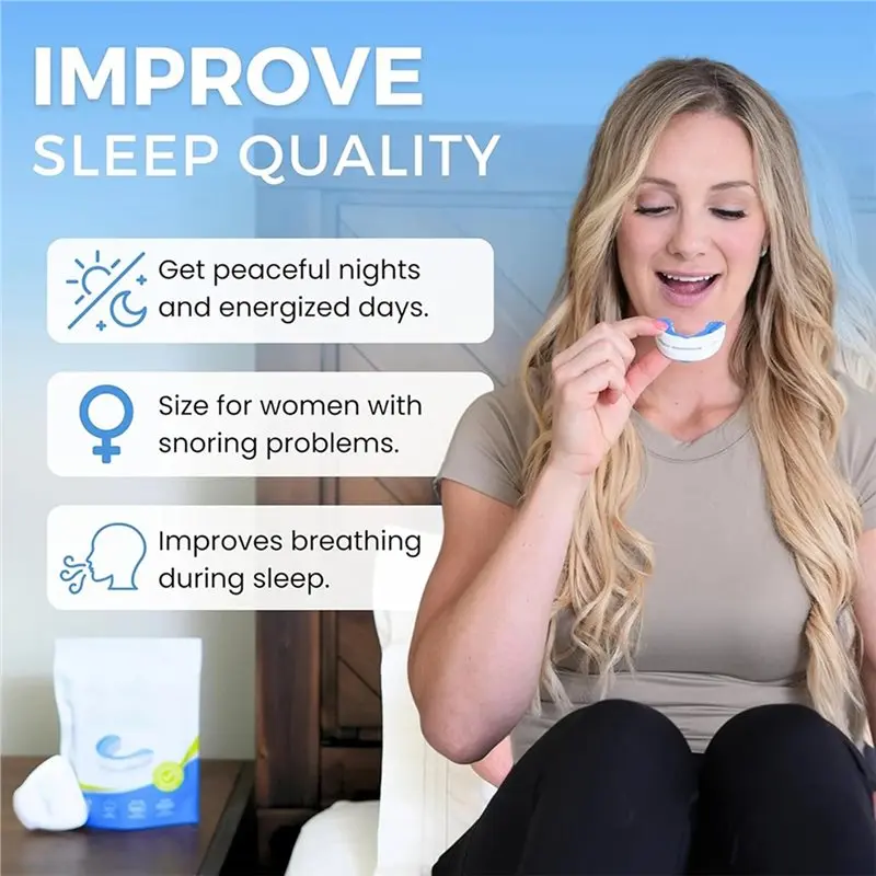 2026 NEW Anti Snore Mouthpiece,Adjustable Sleeping Mouth Guard,Stop Snoring Device for Night Time Teeth Protection and