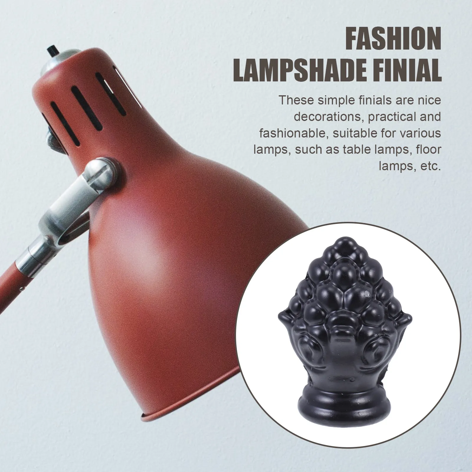 

2 шт. Современные декоративные наконечники для ламп, универсальные держатели для абажуров для гостиной, спальни, ресторана, бара, декоративные светильники