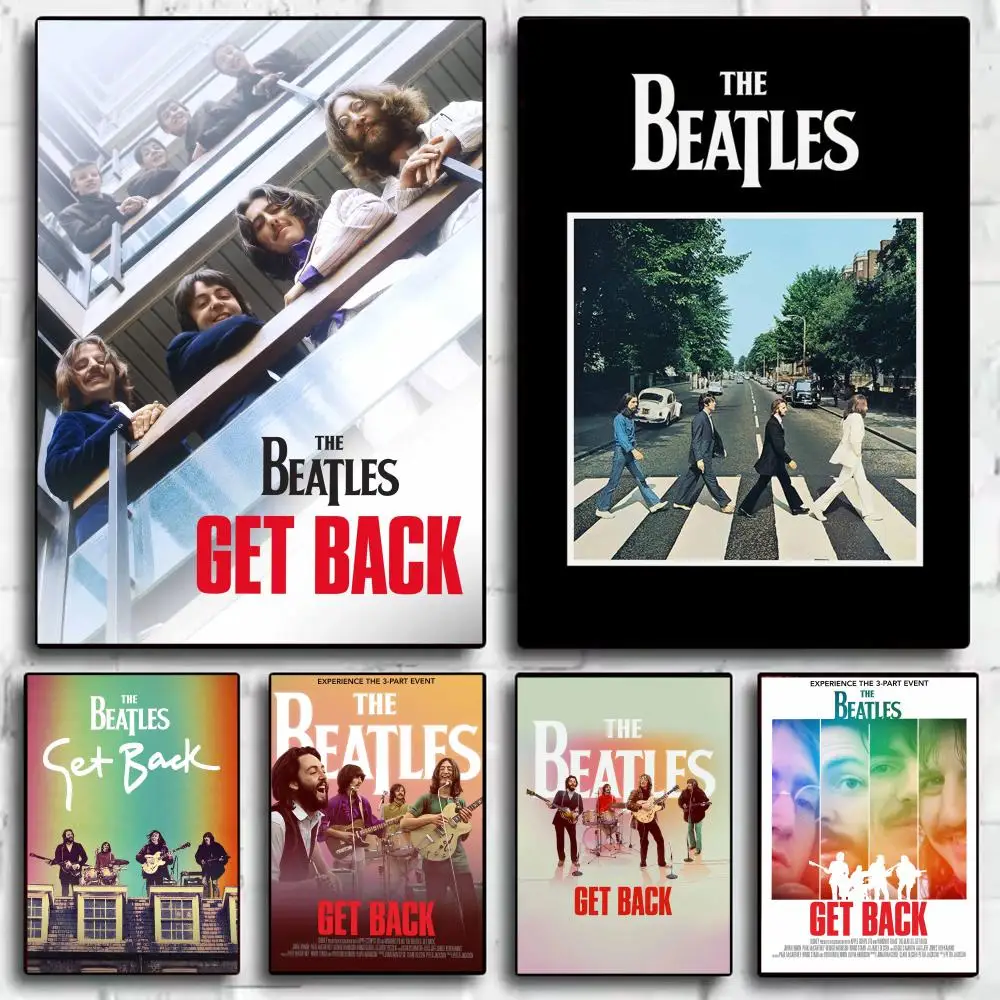 Band T-The Beatles Get Back Poster Aesthetic Wall Art Print Modern Bedroom Living Room Decor Trendy Gift