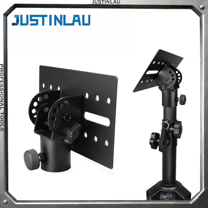 JUSTINLAU Multi Angle Adjustable Speaker Bracket Tray  Universal Audio Installation Board  Speaker Fixing Bracket Accessories