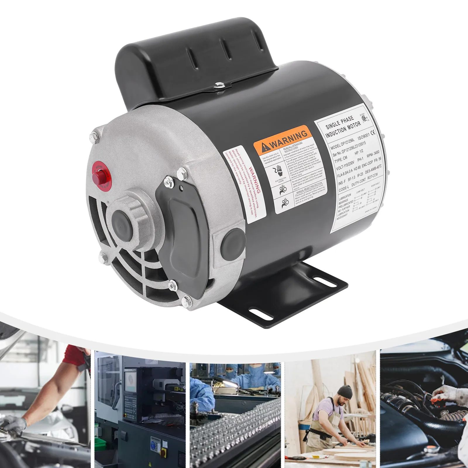 1/2 Hp 3450 Rpm Sin…