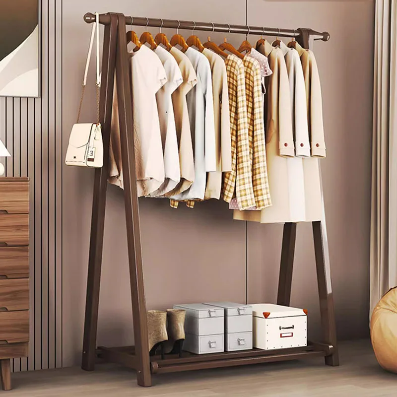 Minimalism Italian Coat Rack Floor Cabinet Wardrobe Space Stand Saving Hangers Wooden Wieszaki Na Ubrania Lounge Suite Furniture