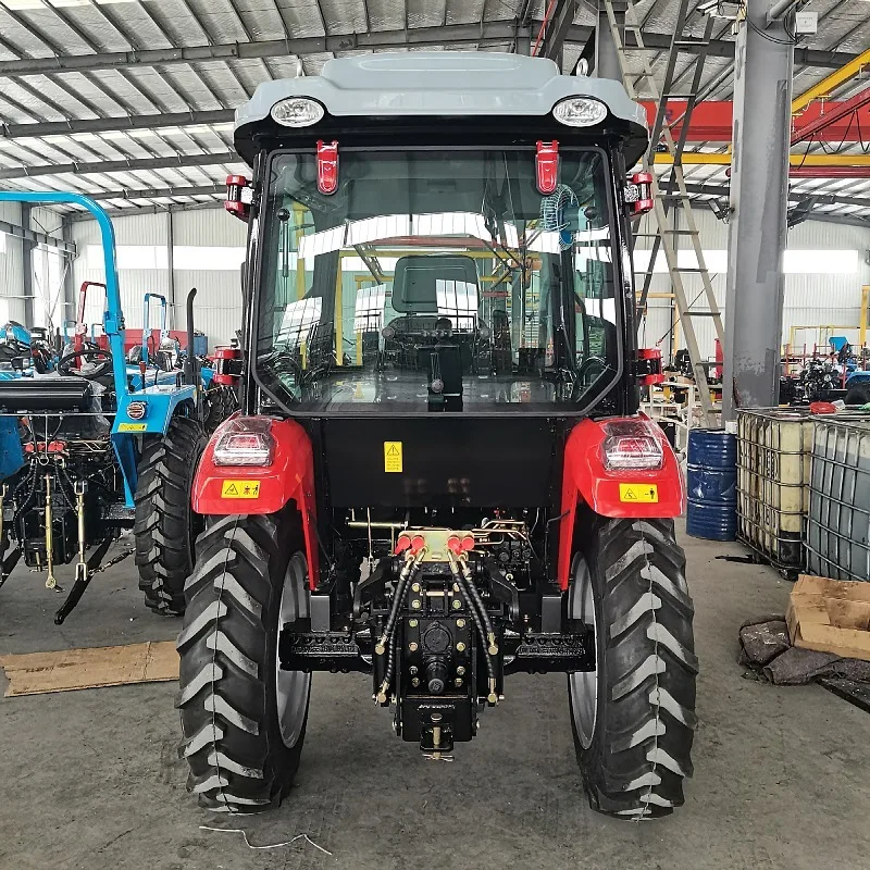 Shanghai Brand Multifunction 504 Farm Tractor Four-Wheel Drive 50 Horsepower for Agriculture 4x4