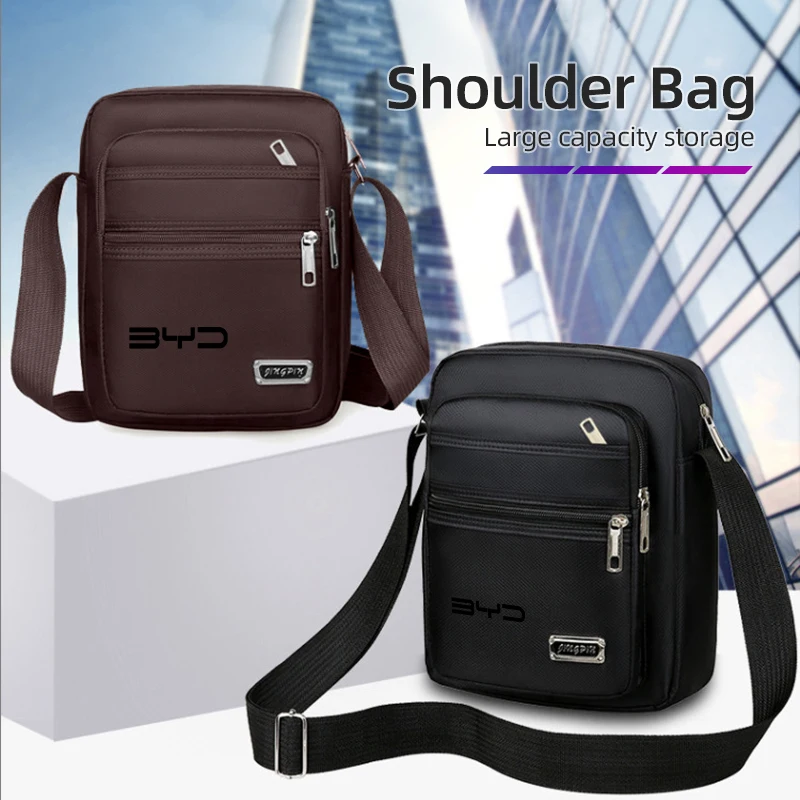 

Men's Oxford Cloth Crossbody Bag Single Shoulder Commuter Bag For BYD M6 G3 G5 T3 13 F3 F0 S6 S7 E5 E6 Tang Song Qing Yuan Max