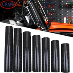 160mm-270mm Carbon Fiber Front Fork Guard Wrap Cover For KTM SHERCO Beta Kawasaki Suzuki Honda Yamaha Motocross Universal Parts