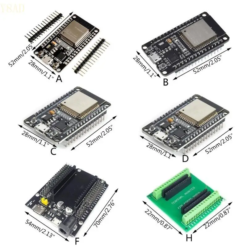 Y8ad espwroom32 Dualcore Wi -Fi Development Board Опросенный микроконтроллер интегрированный чип