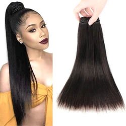 Bone Straight Human Hair Bundles Short 12inch 1/2/3 Pcs Deals Sale Super Double Drawn Malaysia Bundles for Women Hair Extension