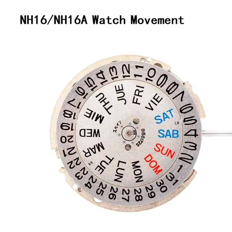 

NH16 NH16A Double-Calendar Three-Pin Automatic Mechanical High-Precision Movement Replacement Watch Movement
