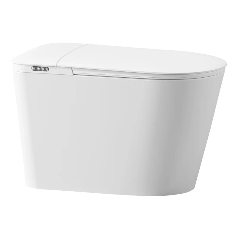 Modern Hot Sale Intelligent Smart Toilet Foot Sensor Flushing Floor Mounted S-trap One Piece Heated Seat Elongated Design