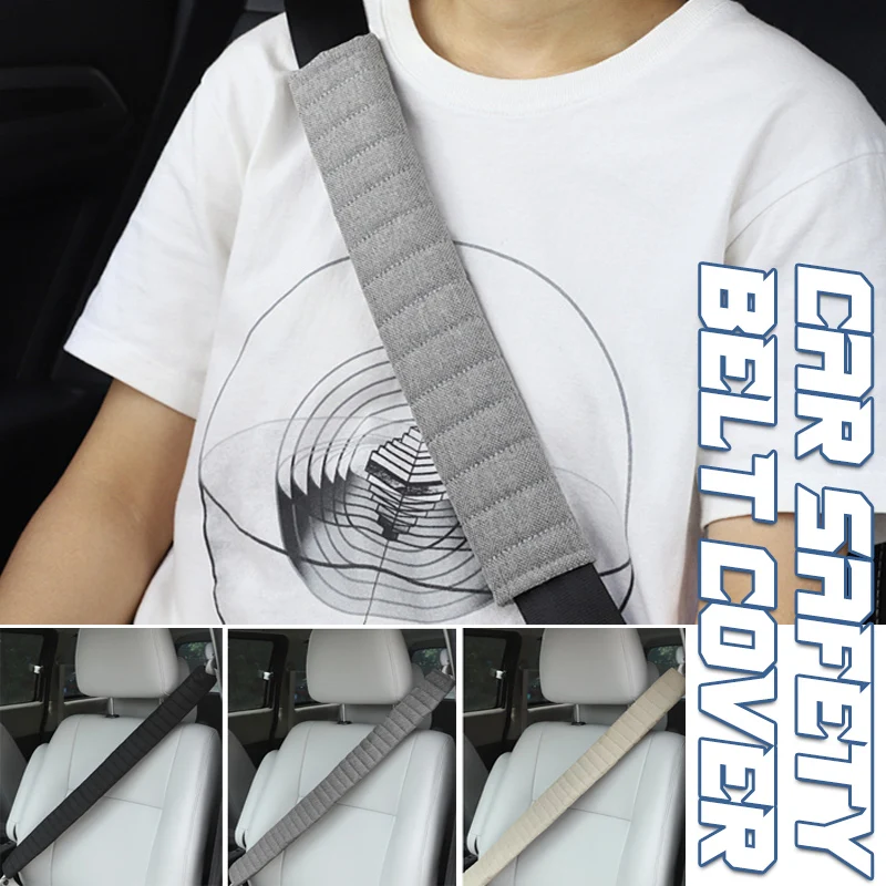 26/30/40/50/60cm Comfort Breathable Lengthen Car Seat Belt Cover Shoulder Guard Four Season Padding Pad Truck Car Accessories