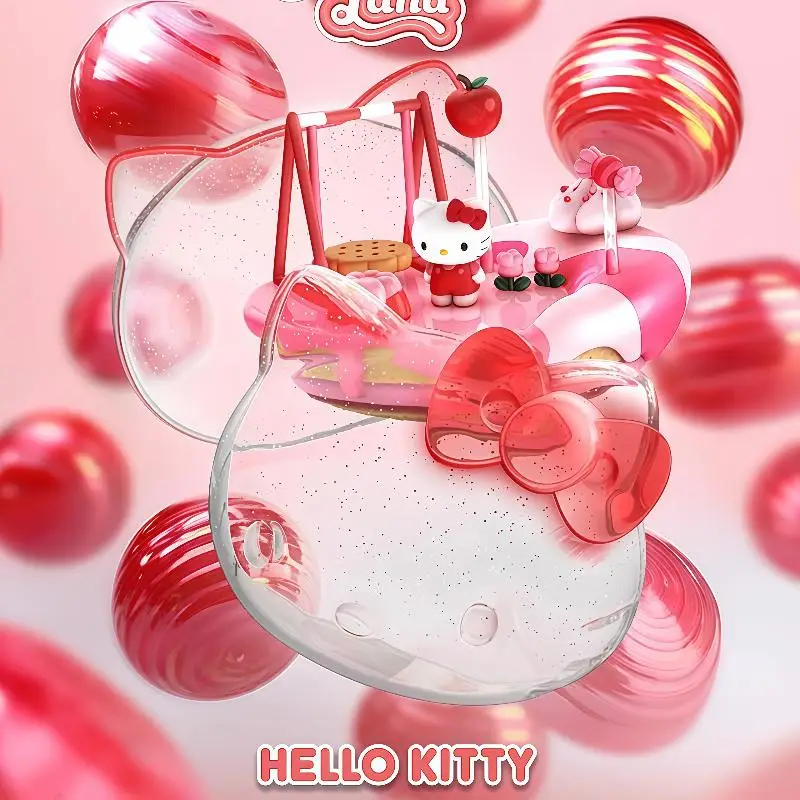 

Подлинная серия Mightyjaxx Sanrio, персонажи Kandy Land, аниме-фигурка Hello Kitty Kuromi, модель Kawaii, украшение для комнаты, подарок для девочки