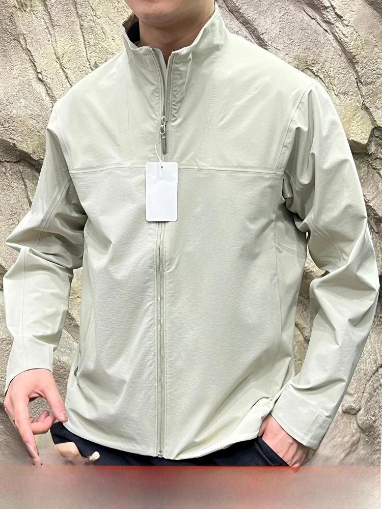 

Высококачественное полностью наклеенное желтое пальто с 3D пошивкой Qui Dry, ветрозащитное, водонепроницаемое, мягкое, ell пальто для мужчин, осенний сезон, молния...