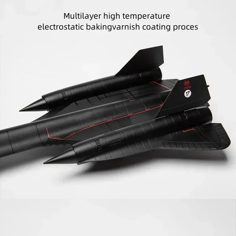 High-Precision 1:72 Sr71 Blackbird Reconnaissance Aircraft Alloy Model Simulation Bomber Collectors Grade Children\'S Toy Model