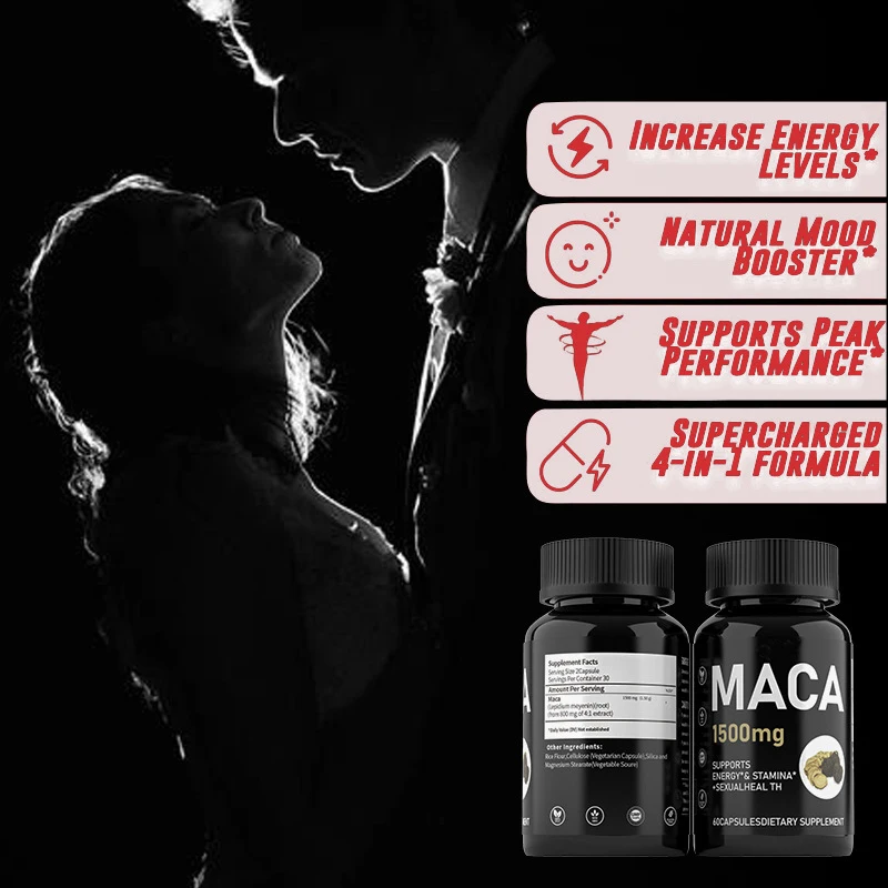 Maca Pill, increase size, hardness, improve strength, thicken, natural maca ginseng